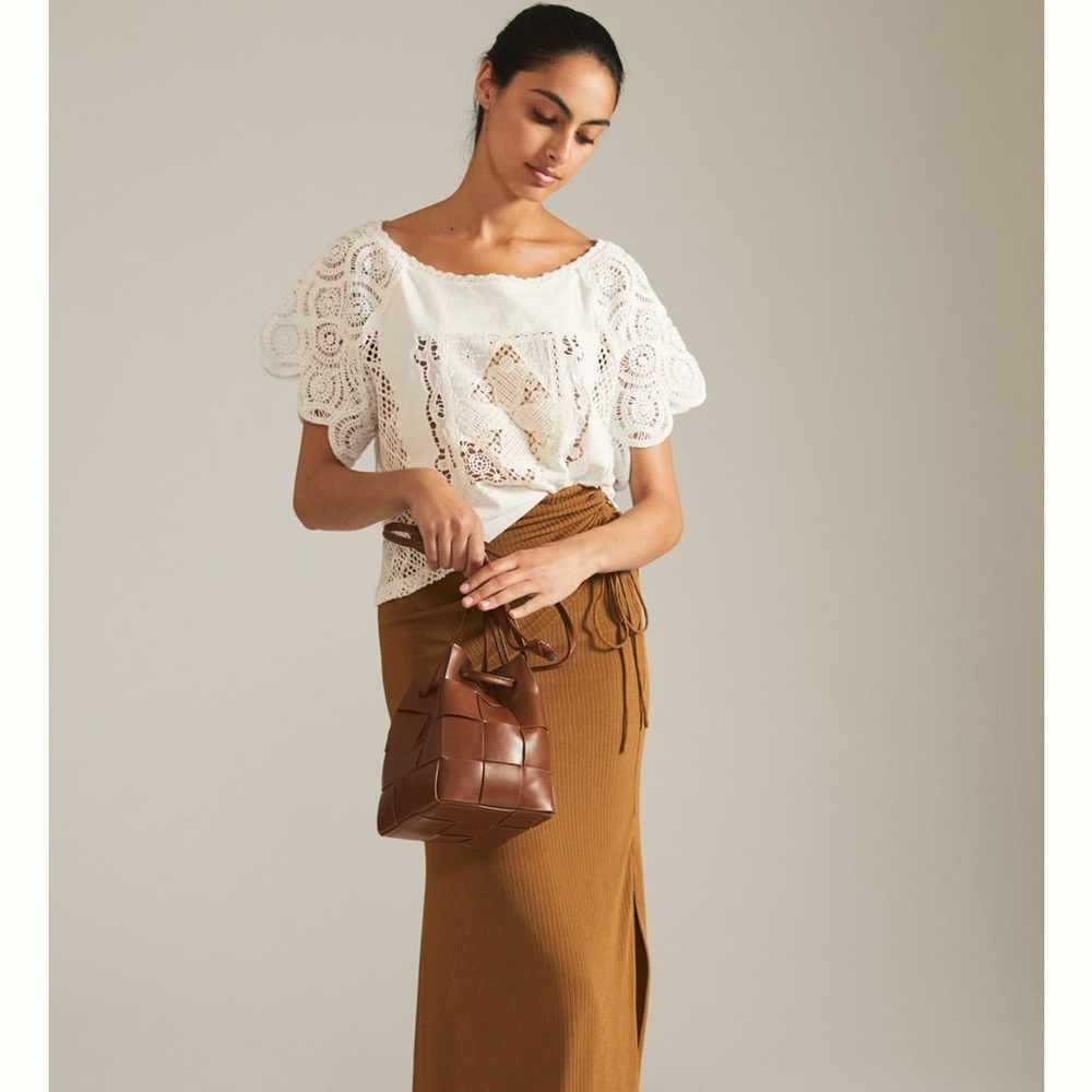 Pilcro Heritage Cropped Hanky Tee